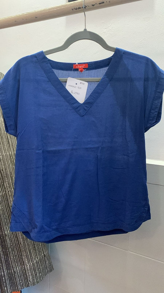 Blue Kimono Top 838