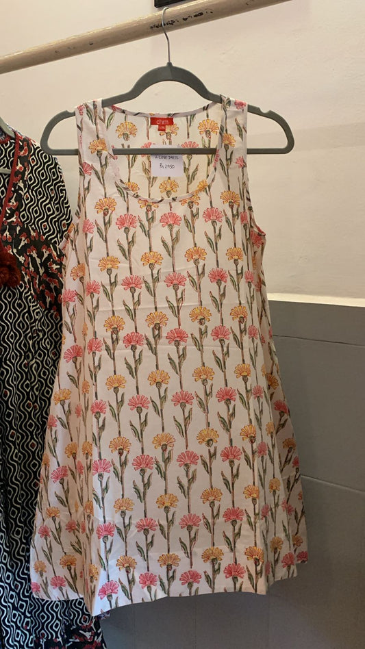 Floral  A-Line Dress 1358