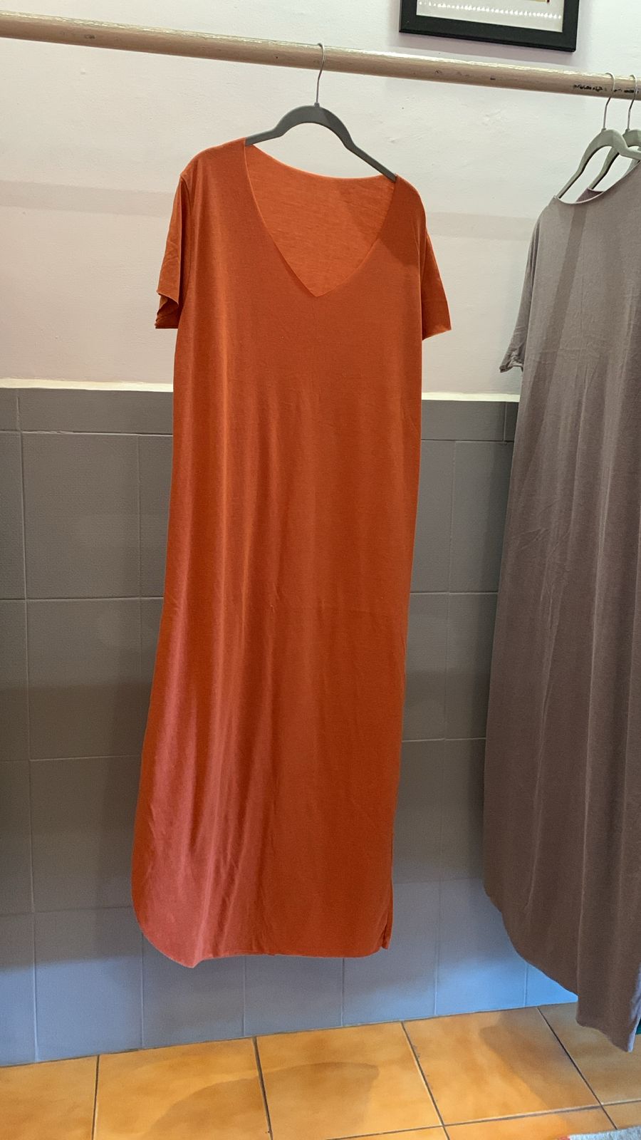 Orange Maxi Dress 1389