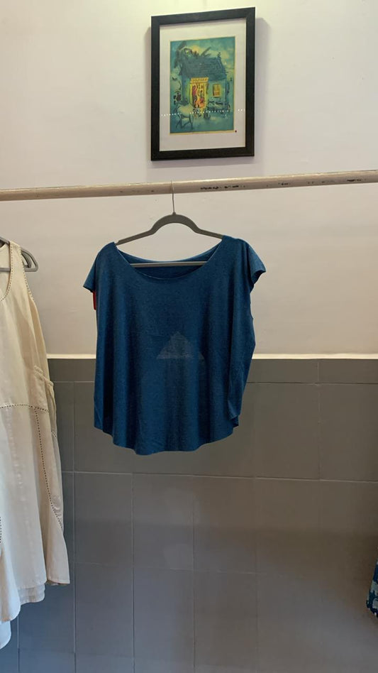 Navy Blue Back Open Top 847