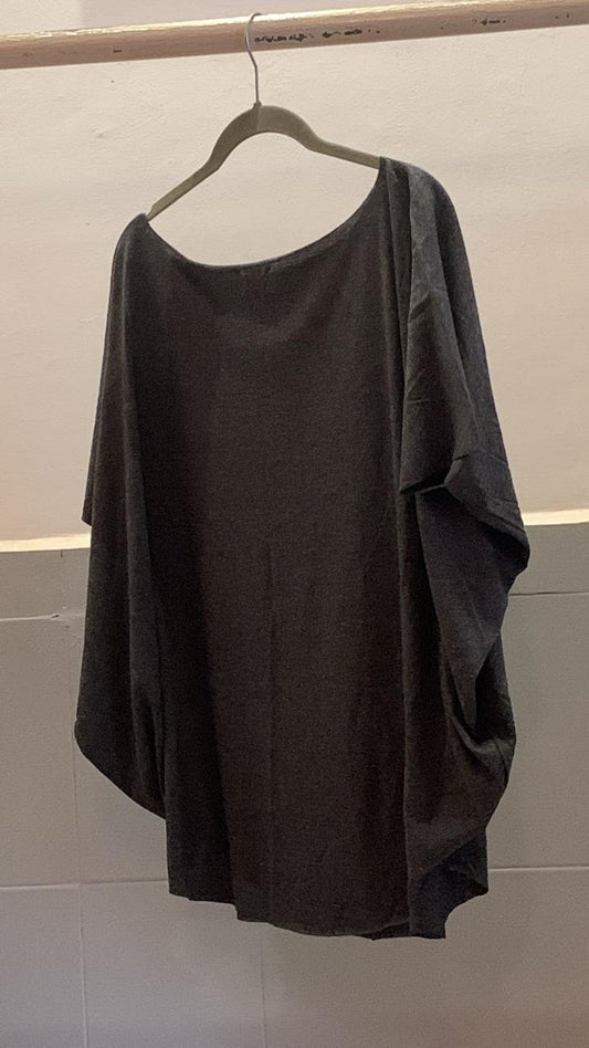 Dark Grey Laser Cut Top 854