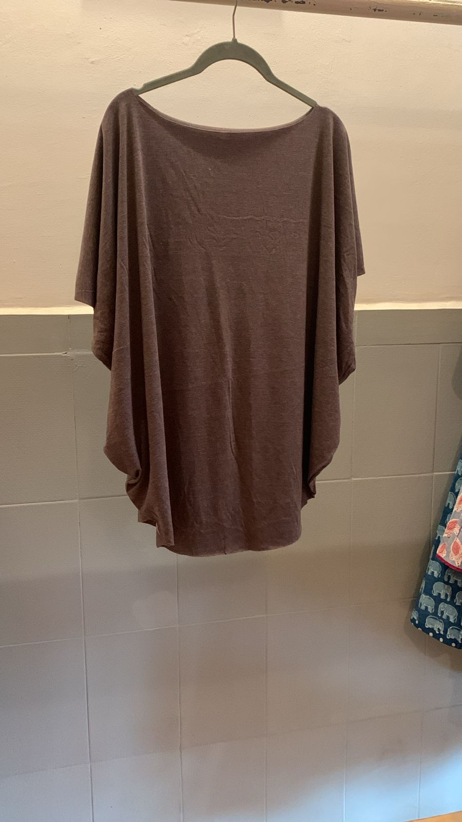 Purple Grey Laser Cut Top 861