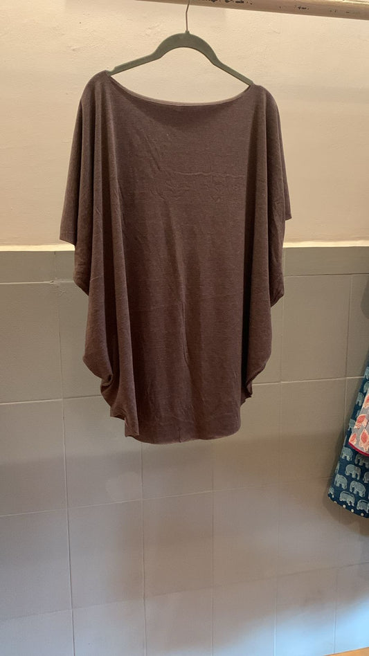 Purple Grey Laser Cut Top 861