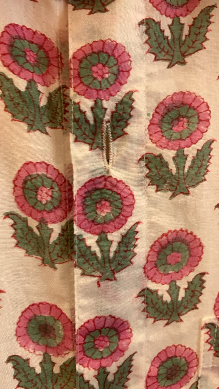 Handblock Printed Shirt 44