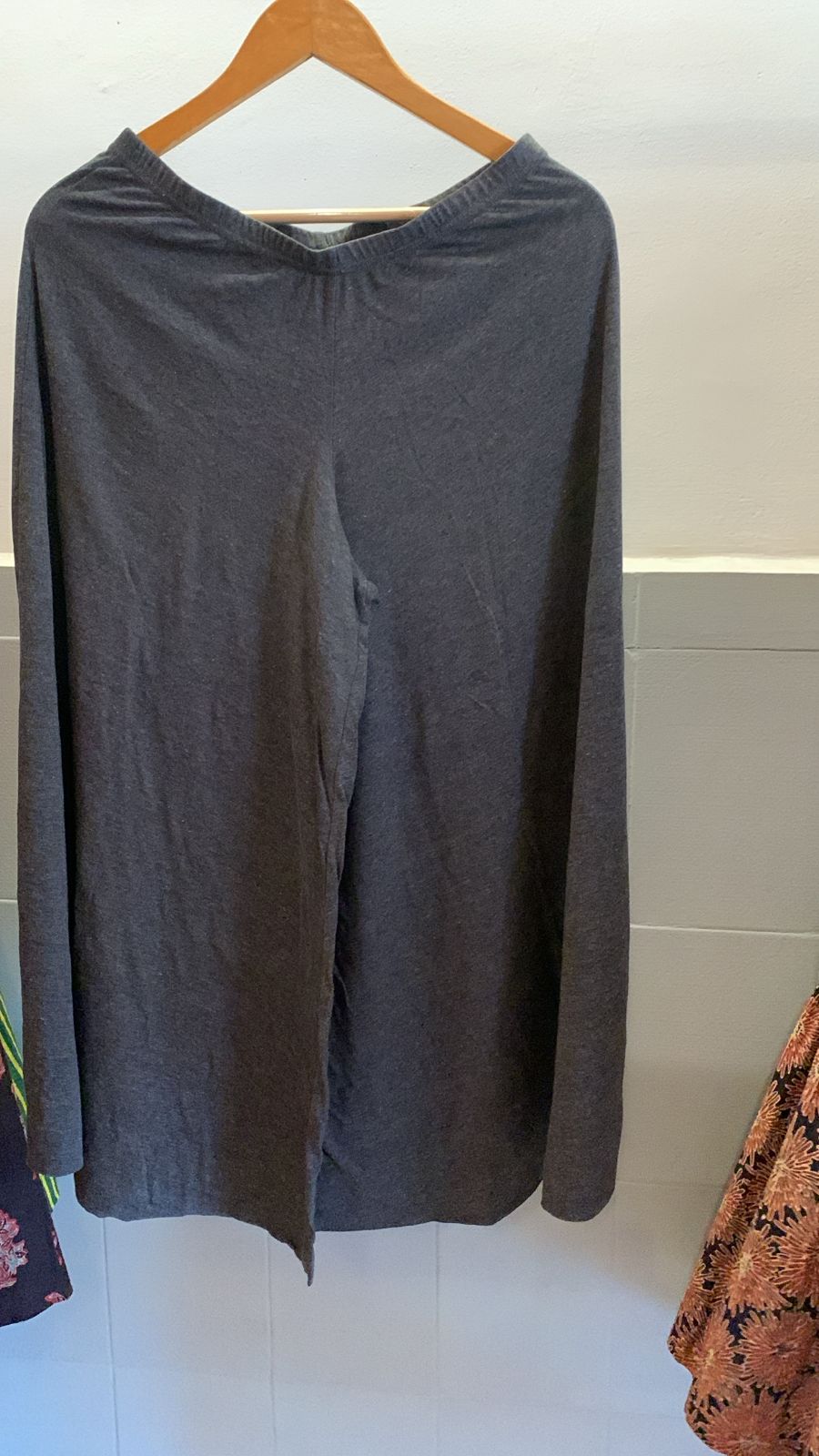Dark Grey Palazzo Pants 1120