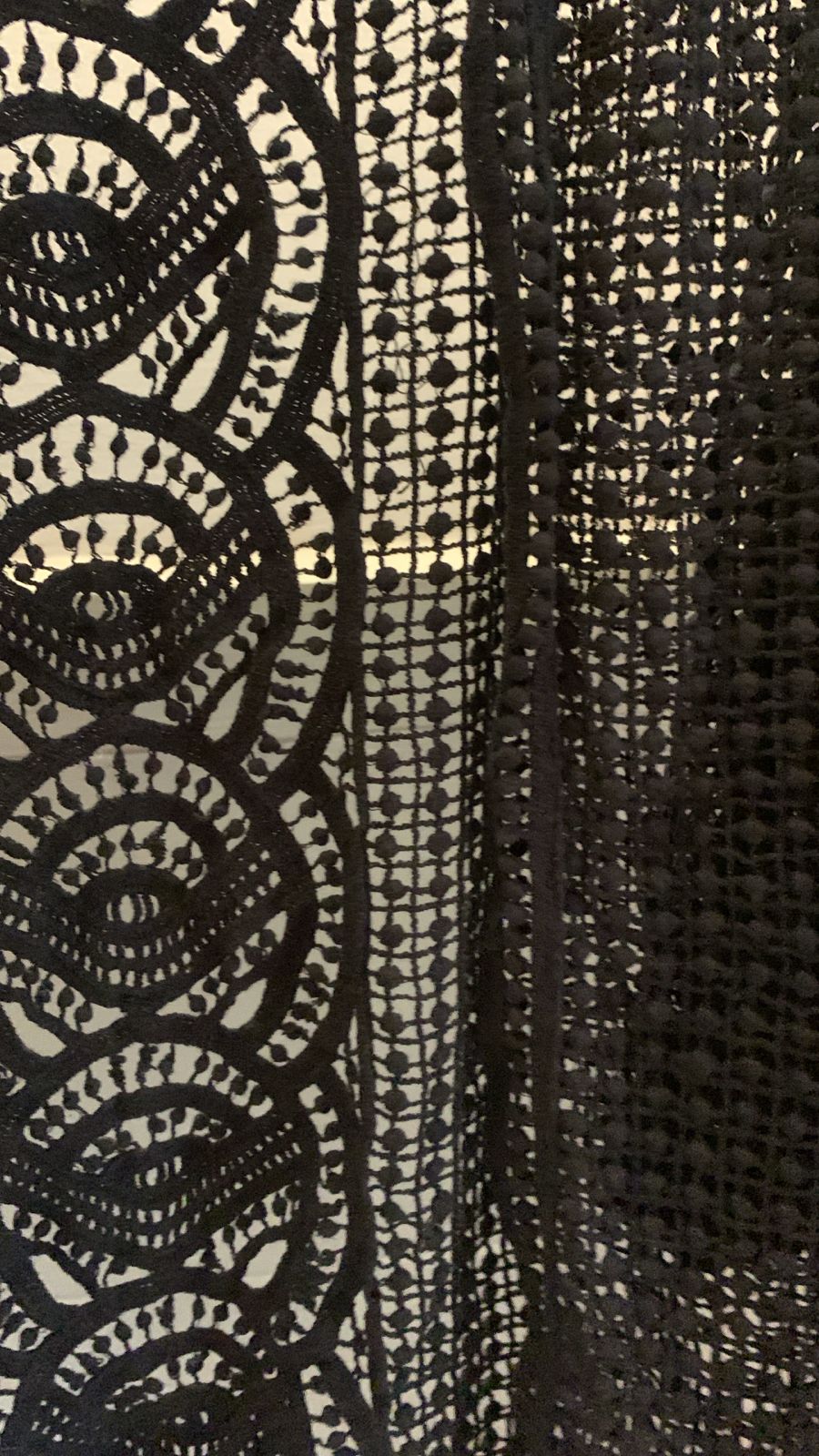 Black Crochet Shrug 618