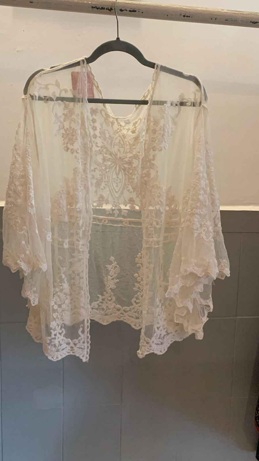 White Netted Shrug 619