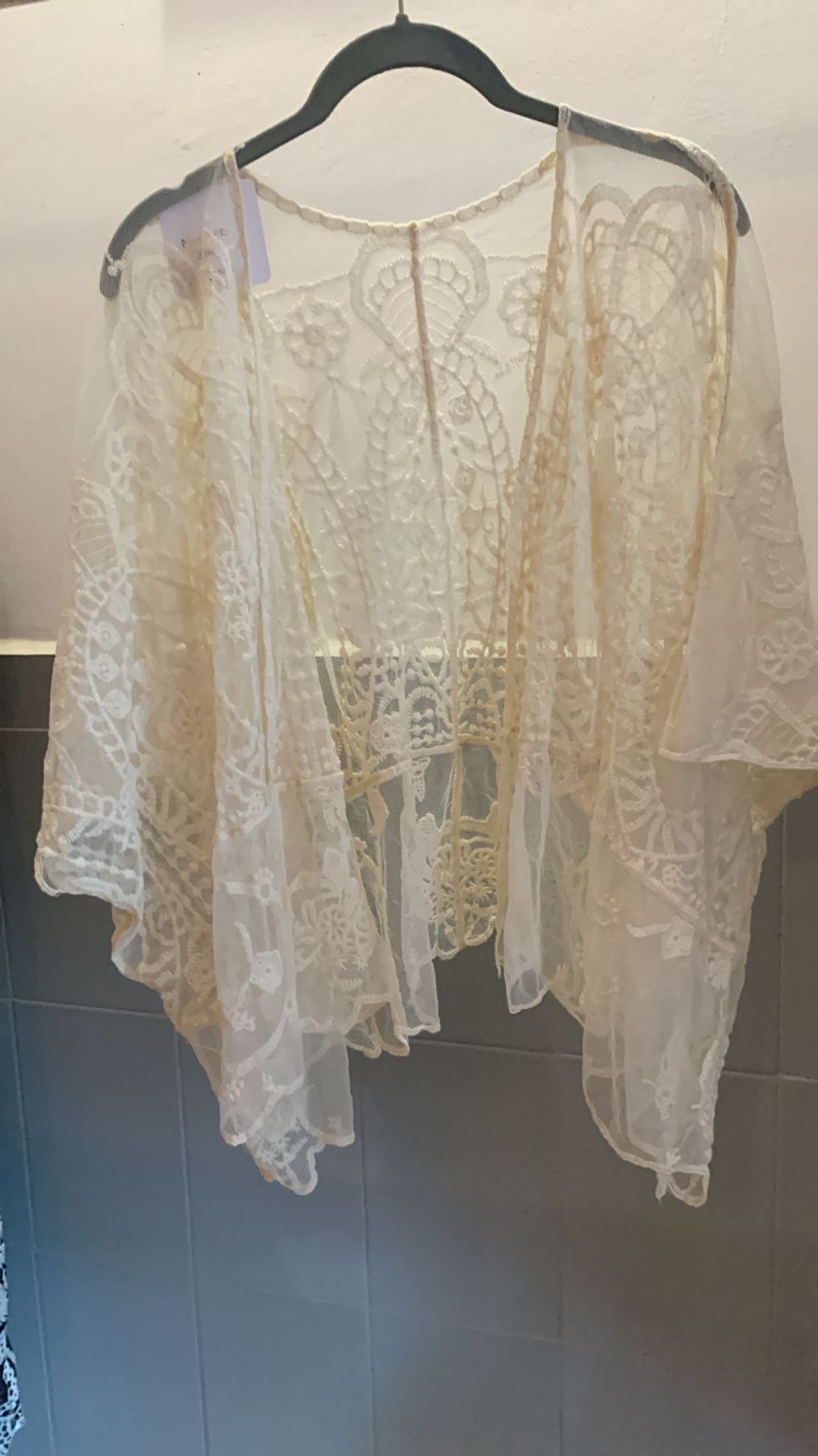 White Netted Shrug 620