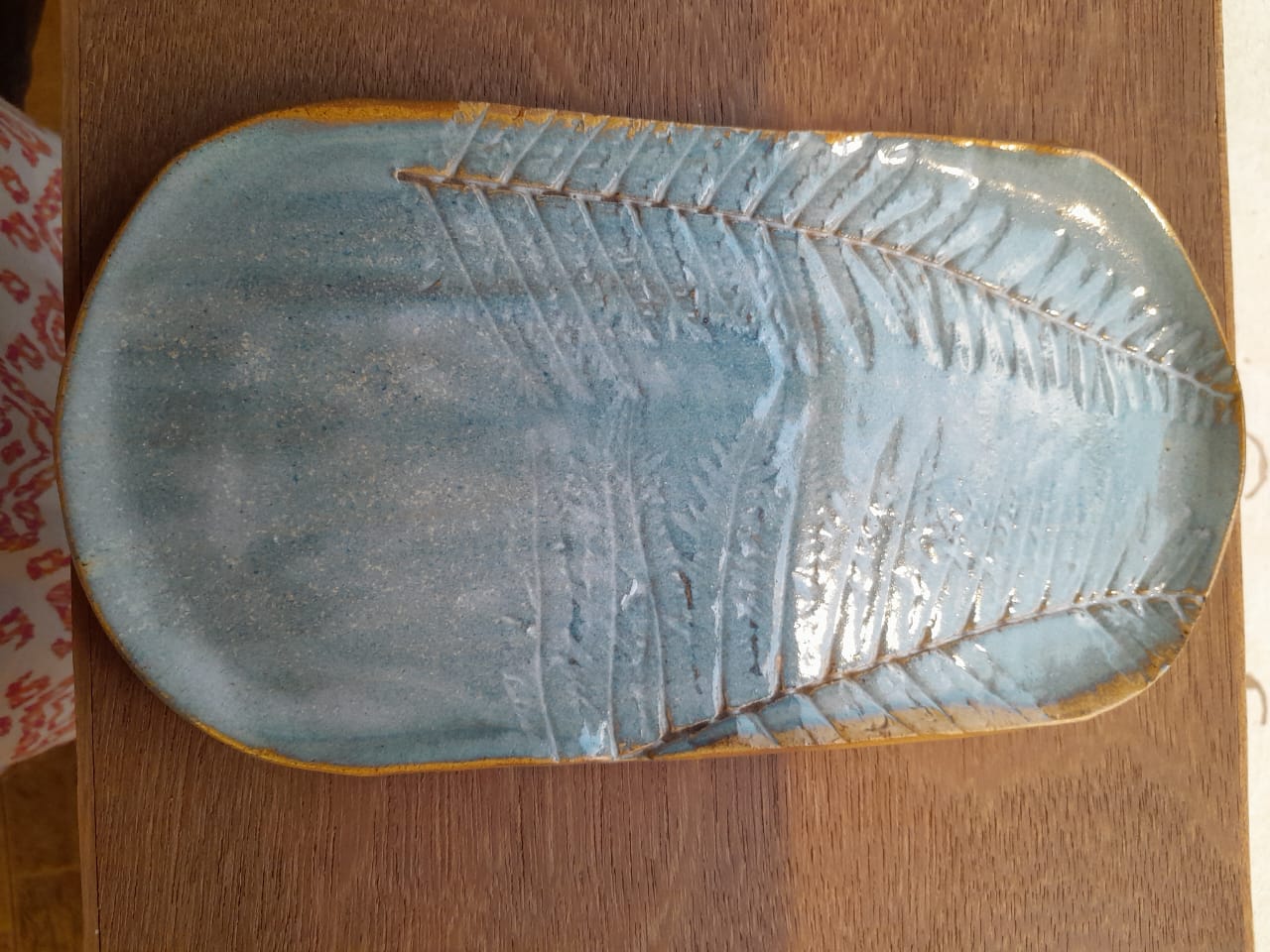 Leaf Print Platter 4304