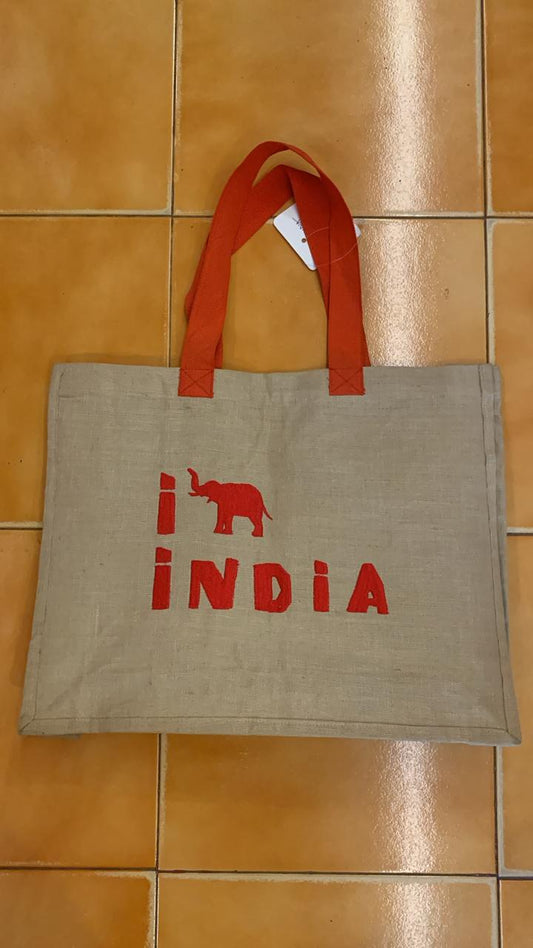I Love India Jute Bag 2603