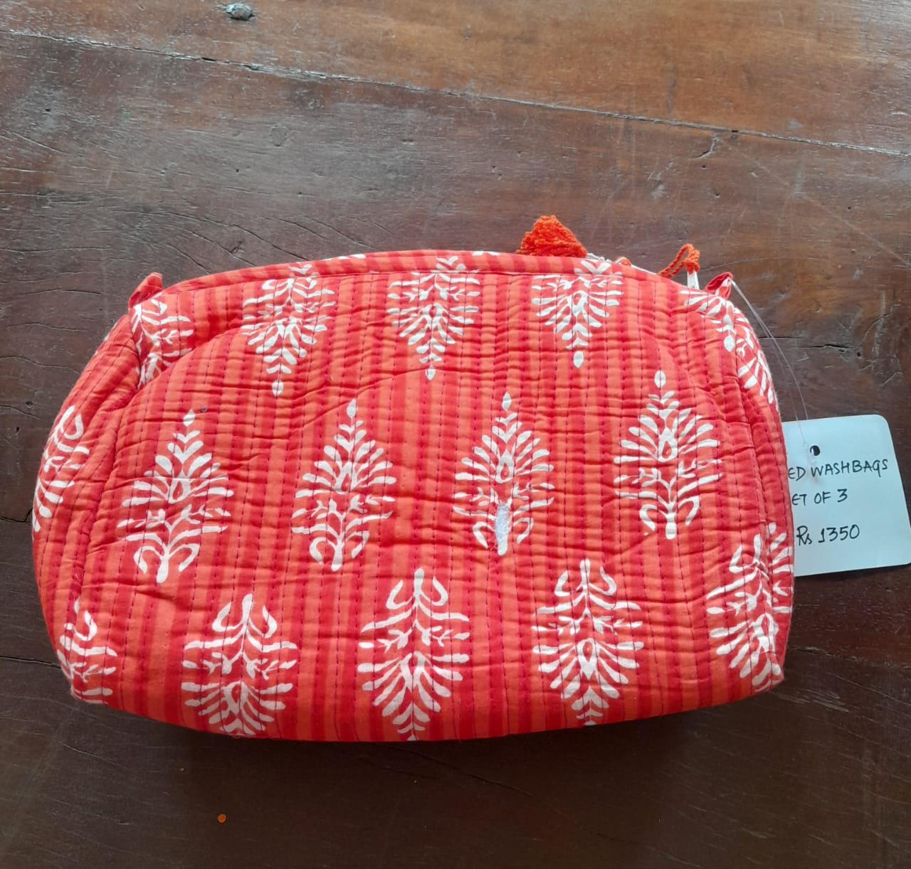 Red Washbag (Set of 3) 3901