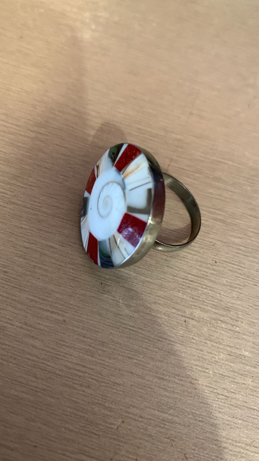 Shell & Steel Ring 4923