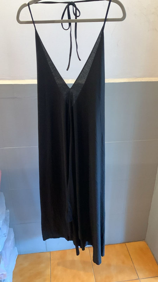 Black Halter Long Dress 1413