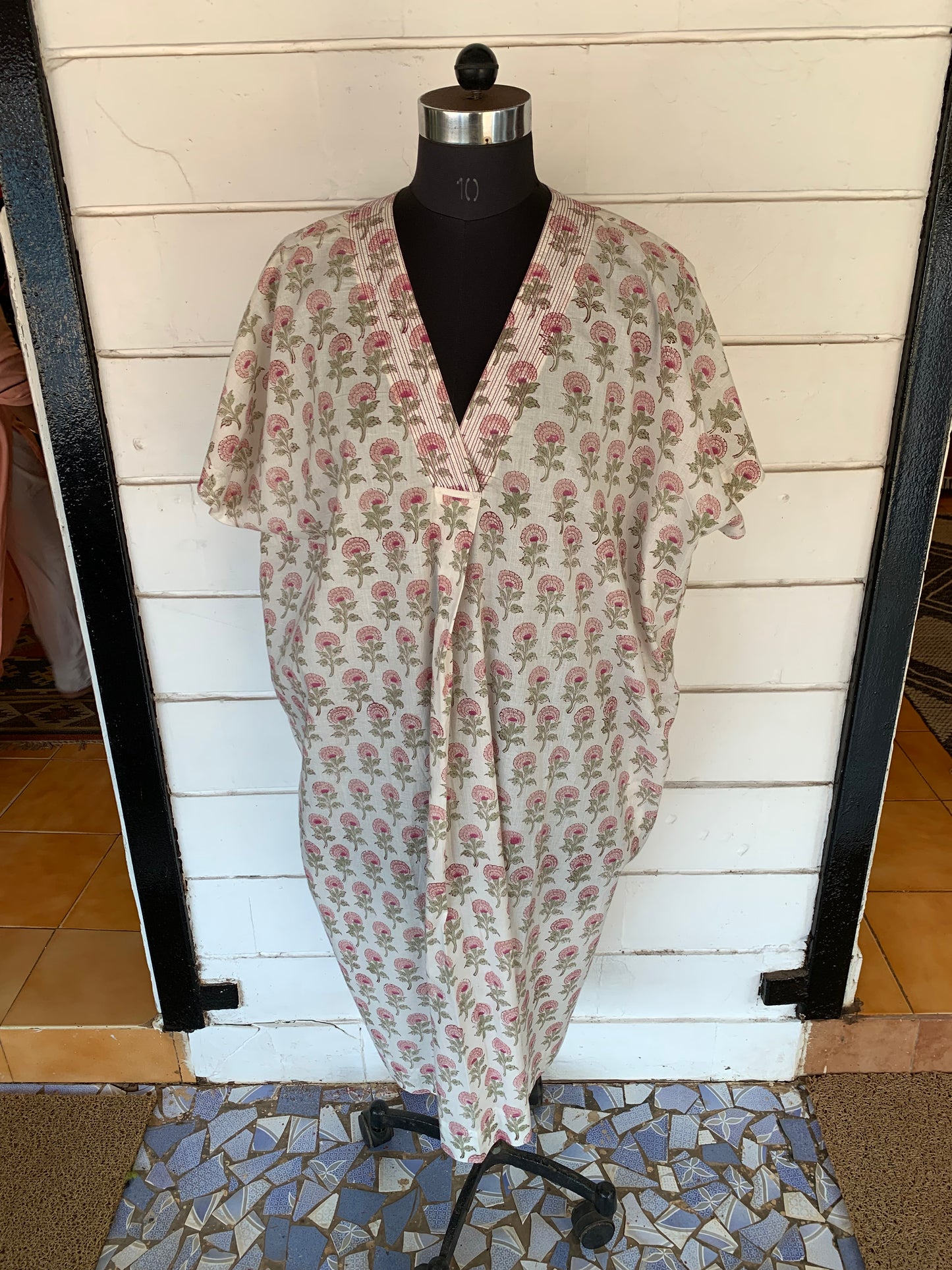 White Floral Print Zephyr Dress