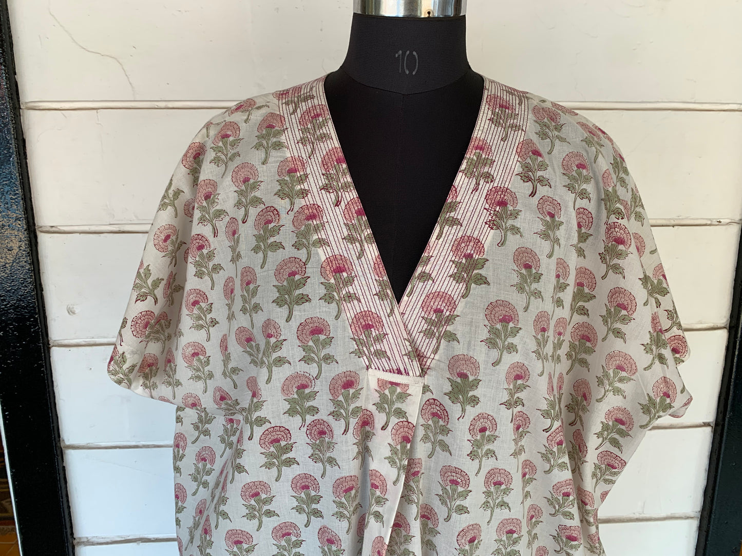 White Floral Print Zephyr Dress