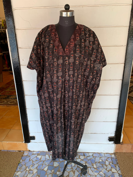 Black Floral Print Zephyr Dress