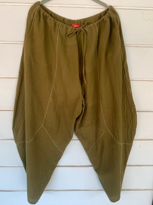 Olive Green Ballon pants